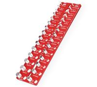 Manalete Vérificateur de filetage, 28 écrous et boulons, taille des boulons et jauge de filetage, jauge d'identification de boulons et d'écrous avec 14 métriques standard et 14, jauge de taille de vis