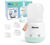 Manami® Chauffe-biberon portable pour bébé et voyage - Sans fil, rechargeable par USB 10 000 mAh - Chauffe en 2 minutes, minuterie 6 réglages et maintien de la chaleur - Compatibilité universelle