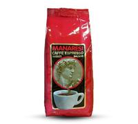 Manaresi - Caffè Manaresi sélection ROUGE en grains | Arabica 60% Robusta 40% | Lot de 4 sacs de 1kg