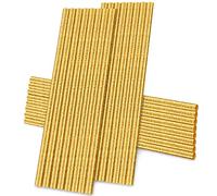 Manarty Lot de 24 bâtons de colle chaude à paillettes dorées, taille complète, 0,7 cm de diamètre x 20,3 cm de long, bâtons de colle thermofusible colorés, gris étincelant, bâtons de colle EVA standard pour sceau, tampon, loisirs créatifs, décoration