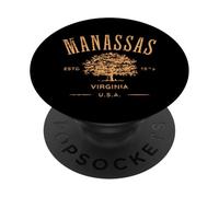 Manassas Virginia Souvenir Vintage Style Vieilli PopSockets PopGrip Adhésif