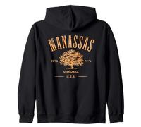 Manassas Virginia Souvenir Vintage Style Vieilli Sweat à Capuche