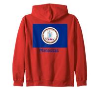 Manassas Virginie Drapeau USA Souvenir Sweat à Capuche