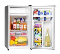 Manastin Mini réfrigérateur de 3,2 pieds cubes avec congélateur pour chambre, bureau, réfrigérateur compact Energy Star avec thermostat réglable, étagères en verre amovibles et porte réversible
