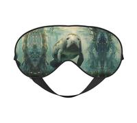 Manatee Animaux Sommeil Eye Mas Mise à Jour Design Bloque la Lumière Nuit Eye Blinder Hommes Femmes Shift Travail Voyage