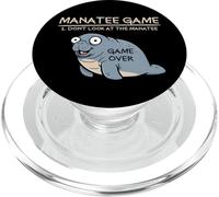 Manatee Game Don't Look at The Manatee Funny Manatee PopSockets PopGrip pour MagSafe