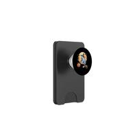 Manatee Witch Broom Ride with Pumpkin Moon Sea Animal PopSockets PopWallet pour MagSafe