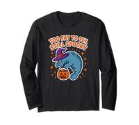Manatee Witch Hat Halloween Candy Bucket Manche Longue