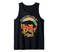 Manatees Are My Spirit Animal Mammifères marins vintage Débardeur