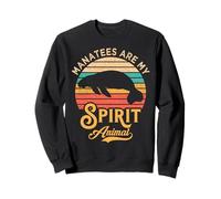 Manatees Are My Spirit Animal Mammifères marins vintage Sweatshirt