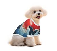 Manatees, Watch The Sunset Dog T-Shirt Vêtements Vêtements Chiot Gilet Pet et Débardeur Élastique Vêtements Chiens Chats Pulls Mignon Respirant Doux Large