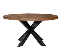 Manaus-table repas ronde 4 personnes d140 cm en bois massif
