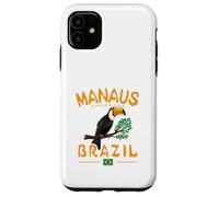 Manaus Toco Toucan Brésil Amazonas Rainforest Drapeau brésilien Coque pour iPhone 11