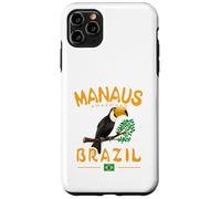 Manaus Toco Toucan Brésil Amazonas Rainforest Drapeau brésilien Coque pour iPhone 11 Pro Max