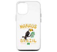 Manaus Toco Toucan Brésil Amazonas Rainforest Drapeau brésilien Coque pour iPhone 12/12 Pro
