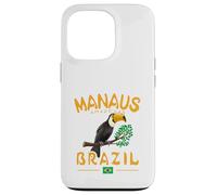 Manaus Toco Toucan Brésil Amazonas Rainforest Drapeau brésilien Coque pour iPhone 13 Pro