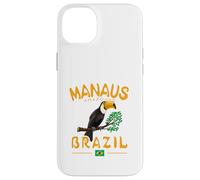 Manaus Toco Toucan Brésil Amazonas Rainforest Drapeau brésilien Coque pour iPhone 14 Plus