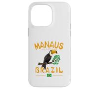 Manaus Toco Toucan Brésil Amazonas Rainforest Drapeau brésilien Coque pour iPhone 14 Pro Max