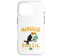 Manaus Toco Toucan Brésil Amazonas Rainforest Drapeau brésilien Coque pour iPhone 16 Pro