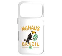 Manaus Toco Toucan Brésil Amazonas Rainforest Drapeau brésilien Coque pour iPhone 17 Pro