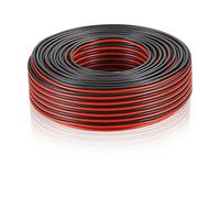 MANAX® Câble de haut-parleur CCA 2 x 1,5 mm² Rouge/noir 20 m
