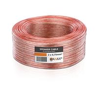 MANAX® Fil jumelé de 25 m - 2 x 0,75 mm² - Câble Transparent à 2 Fils (25 m 0,75 mm² - 1 Anneau, Transparent)