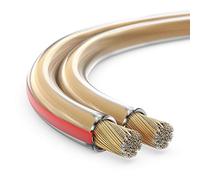 Manax SC22075T-25 Câble pour Haut-Parleur Double Fil 25,0 M Transparent