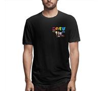 MANBAO KonoSuba Mens Men's Printed Left Chest Cotton Short Sleeve T-Shirt Size 3XL