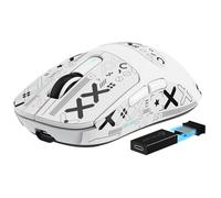 MANBASNAKE X3 Pro Souris de jeu sans fil/filaire, 4K/8K Hz, 59 g, super légère, BT/2,4 G, capteur de jeu PixArt PAW3395, 26 000 DPI, bande antidérapante, boutons programmables pour Win11/Xbox/PS/Mac
