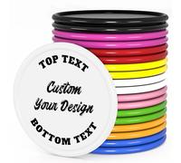 MANBATTLE Lot de 500 jetons de poker personnalisés, logo personnalisé, image, texte sur puce, impression en couleur double face, idéal pour une soirée de casino, un mariage et un enterrement de vie de