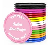 MANBATTLE Lot de 500 jetons de poker personnalisés, logo personnalisé, image, texte sur puce, impression en couleur double face, idéal pour une soirée de casino, un mariage et un enterrement de vie de