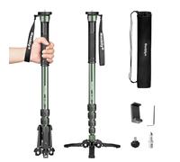 Manbily A-222 Monopode pour appareil photo avec pieds, 5 sections, 170 cm, charge maximale 7 kg, monopodes pour appareils photo reflex numériques, Canon, Nikon, Sony, caméscope vidéo (vert olive)