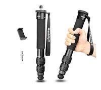 Manbily A-888 Monopode pour appareil photo, longueur 32 cm - 156 cm, monopodes en aluminium pour appareils photo 7 sections, bâton de voyage compact portable pour smartphone reflex numérique, concert