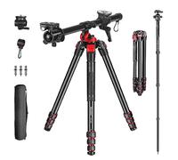 Manbily Trépied horizontal à 360° en aluminium pour appareil photo reflex numérique et caméscope 177,8 cm
