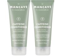 ManCave Après Shampoing Hommes Caféine 200ml, Après Shampoing Favorise la Pousse, Conditionne et Renforce avec Ingrédients Naturels, Végétalien, Plastique Recyclé, Fabriqué en Angleterre (Lot de 2)