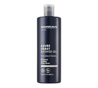 ManCave Azure Coast Gel Douche Homme, 500ml, Gel Lavant Corps, Ingrédients Naturels, Vegan, Éco-Responsable et Sans Cruauté, Gel Douche Côtier pour Homme au Bergamote, Cyprès, Vigne Verte, Gel Lavant