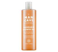 ManCave Gel Douche à la Mandarine 500 ml, Riche Arôme Boisé d'Agrumes, Gel Douche Hommes Naturel avec L-Arginine et Aloe Vera, Végétalien, Tube Plastique Recyclé, Fabriqué en Angleterre