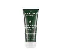 ManCave Gel Douche Amber Vetiver pour homme, gel douche revigorant pour homme à l'ambre riche et au cyprès frais, 200 ml