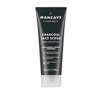 ManCave Gommage visage au charbon de bois 100 ml pour homme, exfolie et lisse la peau grasse, formule naturelle, végétalienne, tube fabriqué à partir de plastique recyclé