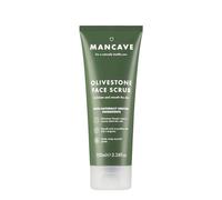 ManCave Gommage Visage Noyaux d'Olive 100ml, pour Hommes | Pour peau terne, Vegan, Non testé sur animaux, Plastique recy abriqué en Angleterre