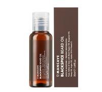 ManCave Huile Barbe Blackspice 50ml Huile Barbe Hommes d’Argon, Bergamote et Chanvre, 99% naturel, Favorise Pousse Barbe et la Densité de la barbe, Vegan