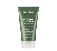 ManCave Nettoyant Visage Willowbark 125 ml Nettoyant Visage Hommes, Nettoie et Détoxifie avec Extrait d'Écorce de Saule, Thé Vert et Extrait d'Épinard, Moussant Sans Sulfate, Naturel, Vegan