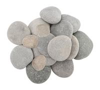 MANCHAP 60 pièces 5-7 cm et 2-3 cm Pierres de rivière, Galets de Peinture de Deux Tailles, Roches Artisanales de Peinture de Roche pour l'artisanat d'art