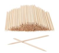 MANCHAP Lot de 1000 bâtonnets en bois orange stick cuticule des ongles à double extrémité pour manucure, ongles, pédicure