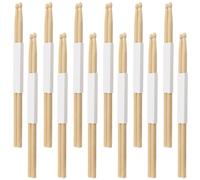 MANCHAP Lot de 12 paires de baguettes en bois d'érable 5 A pour batterie, pratique, performance