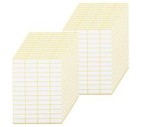 MANCHAP Lot de 2 520 étiquettes autocollantes blanches mates de 13 x 38 mm pour papier, dossier, bouteille