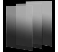 MANCHAP Lot de 3 feuilles acryliques plaque transparente A3, 420 x 297 x 2 mm, panneau en plastique acrylique pour décoration, affichage, peinture,cadre photo