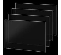MANCHAP Lot de 4 plaque acrylique transparente A3 de 3 mm, 42 x 29,7 cm, feuilles panneaux de plastique acrylique transparent pour décoration d'intérieur, affichage, cadre photo, peinture