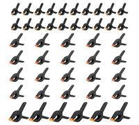MANCHAP Lot de 46 pinces à ressort grande ouverture puissante en plastique de 3 tailles, 5,1 cm/7,6 cm/15,2 cm, pinces à ressort en nylon pour projets de travail du bois, photographie