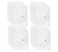 MANCHAP Lot de 50 pochettes perforées A4 en plastique transparent avec fermeture à pression et pour etiquette, pochette à bouton pression avec 11 trous